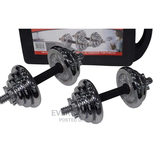 Chrome Dumbells 10kg - main view