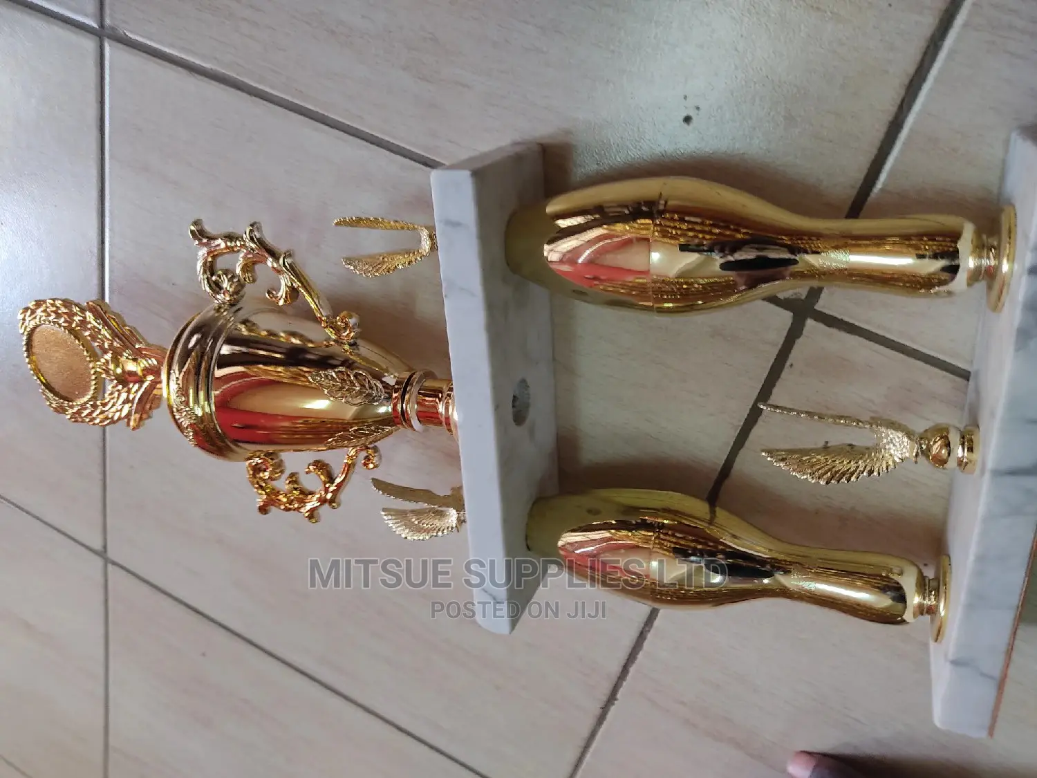 Basketball Championship Trophy With Marble Stand-26"