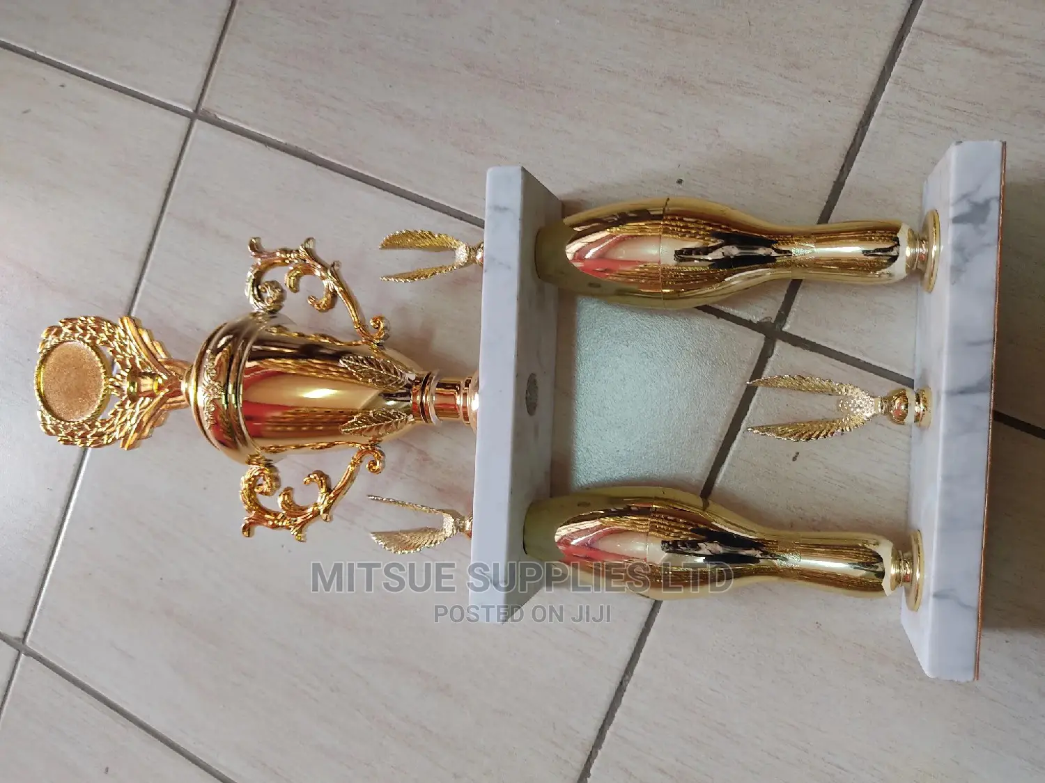 Basketball Championship Trophy With Marble Stand-26"