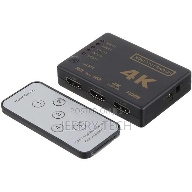 Keendex Kx2266 HDMI Switch 5x1 HDMI Splitter Switcher With R