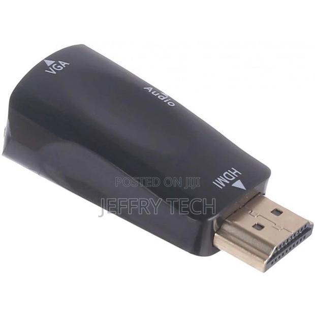 Kx2275 HDMI to VGA Converter With Audio for PC Laptop Black