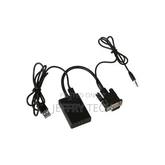 VGA to HDMI Converter Cable With USB