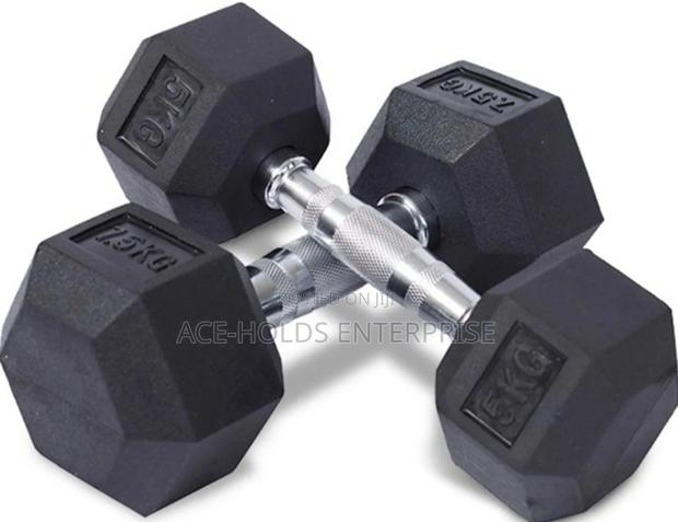 30kgs Hexagon Dumbbell Coated