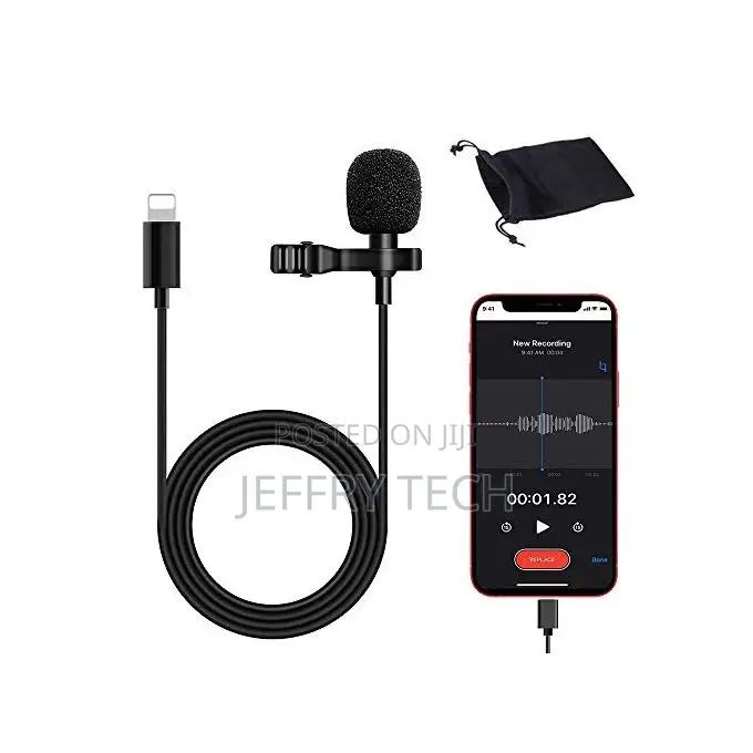 Lightning Interface Clip Lavalier Microphone for I Phone , L