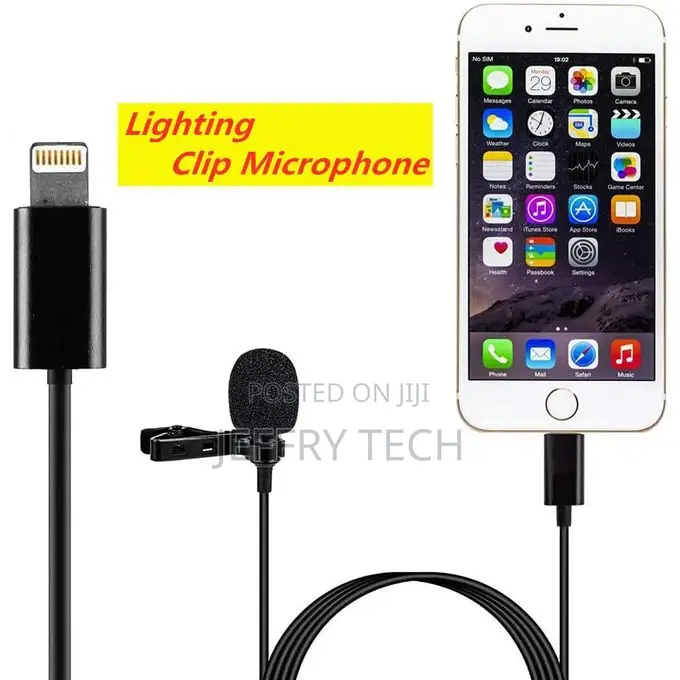 Lightning Interface Clip Lavalier Microphone for I Phone , L