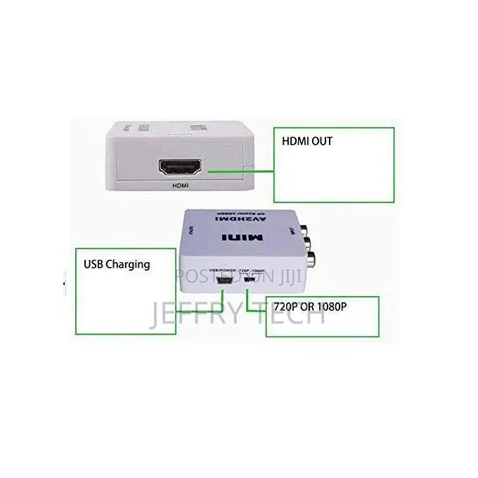 AV to HDMI Audio Converter 1080P – White