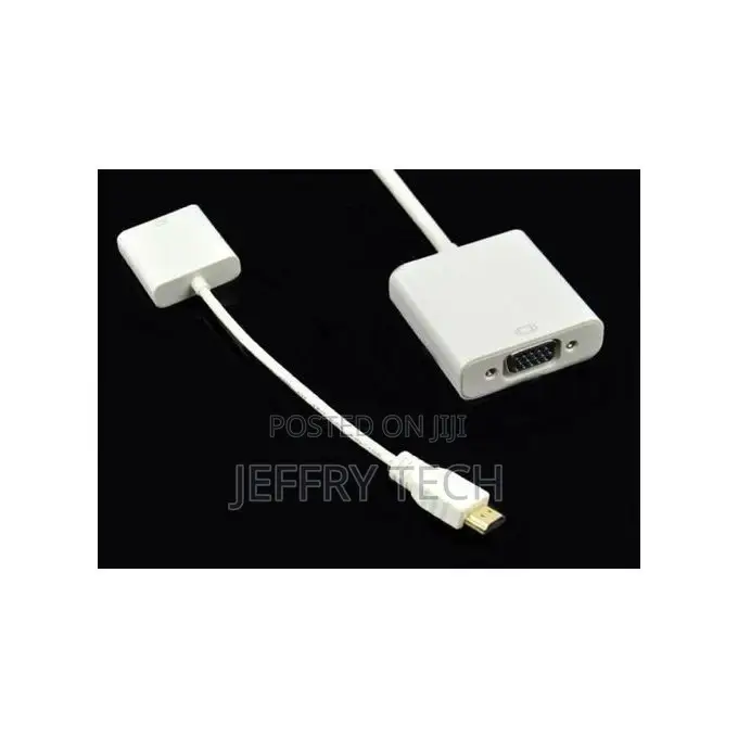 Zero Input Hd Hdmi to Output Vga Cable Converter Adapter