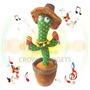Talking Dancing Cactus Plush Toy Electronic Shake Toys