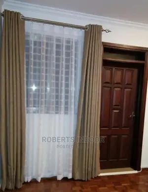 Beige Elegant House Curtain