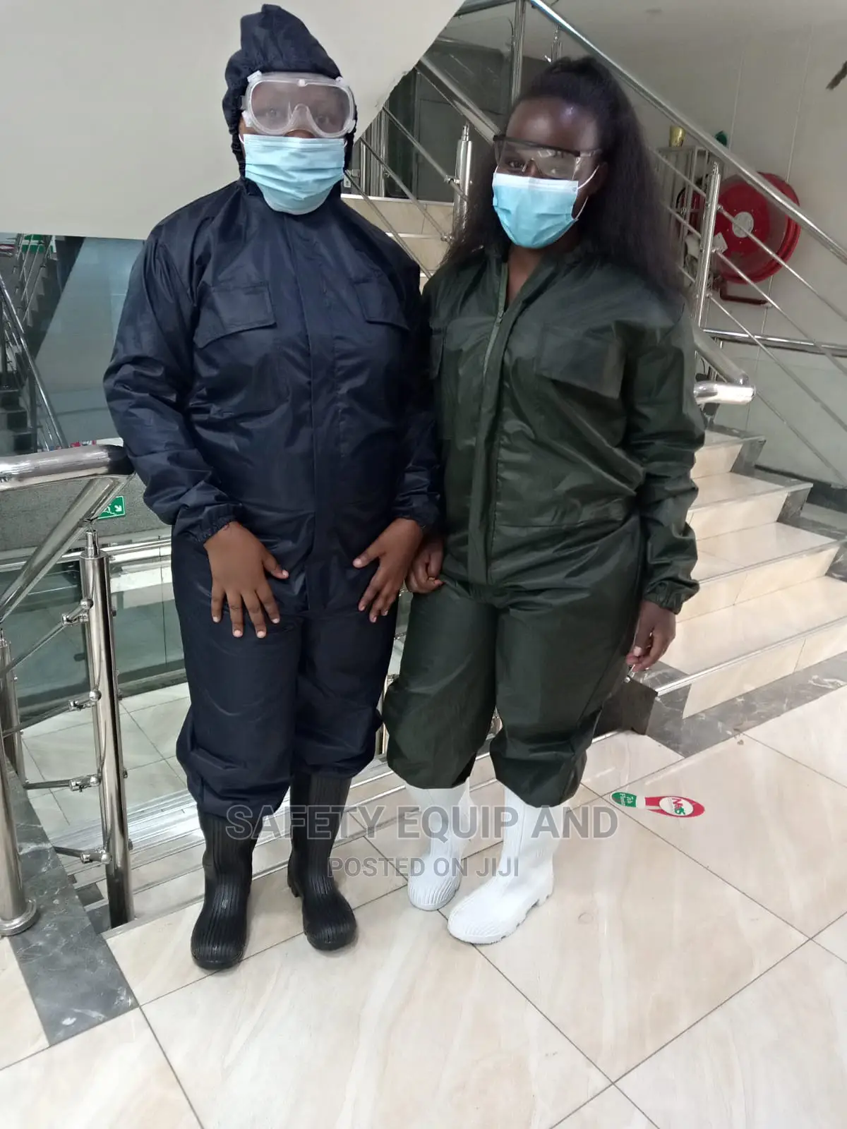 Navy and Jungle Green Chemical Suit