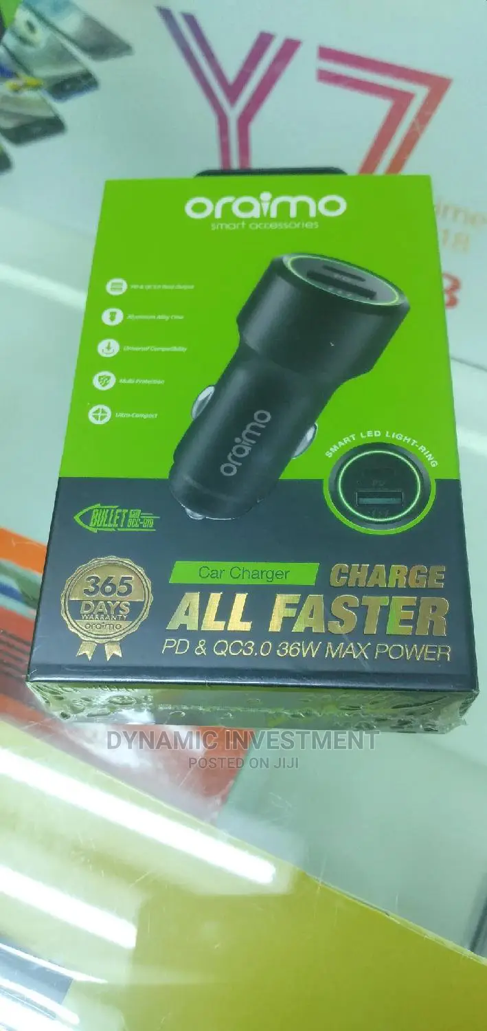 Oraimo Car Adapter Pd Qc3.0 36W Max Power