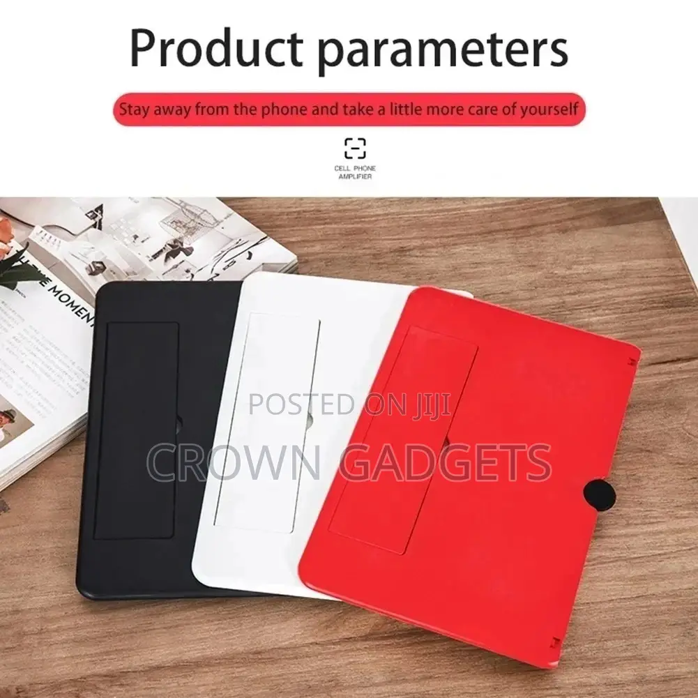 Trendy, Multicolor ABS Plastic 3D Screen Magnifier