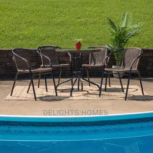 4 Seater Wicker Table Set