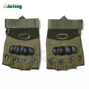 Military Tactical Fingerless Motorcycle Hard Knuckle Half