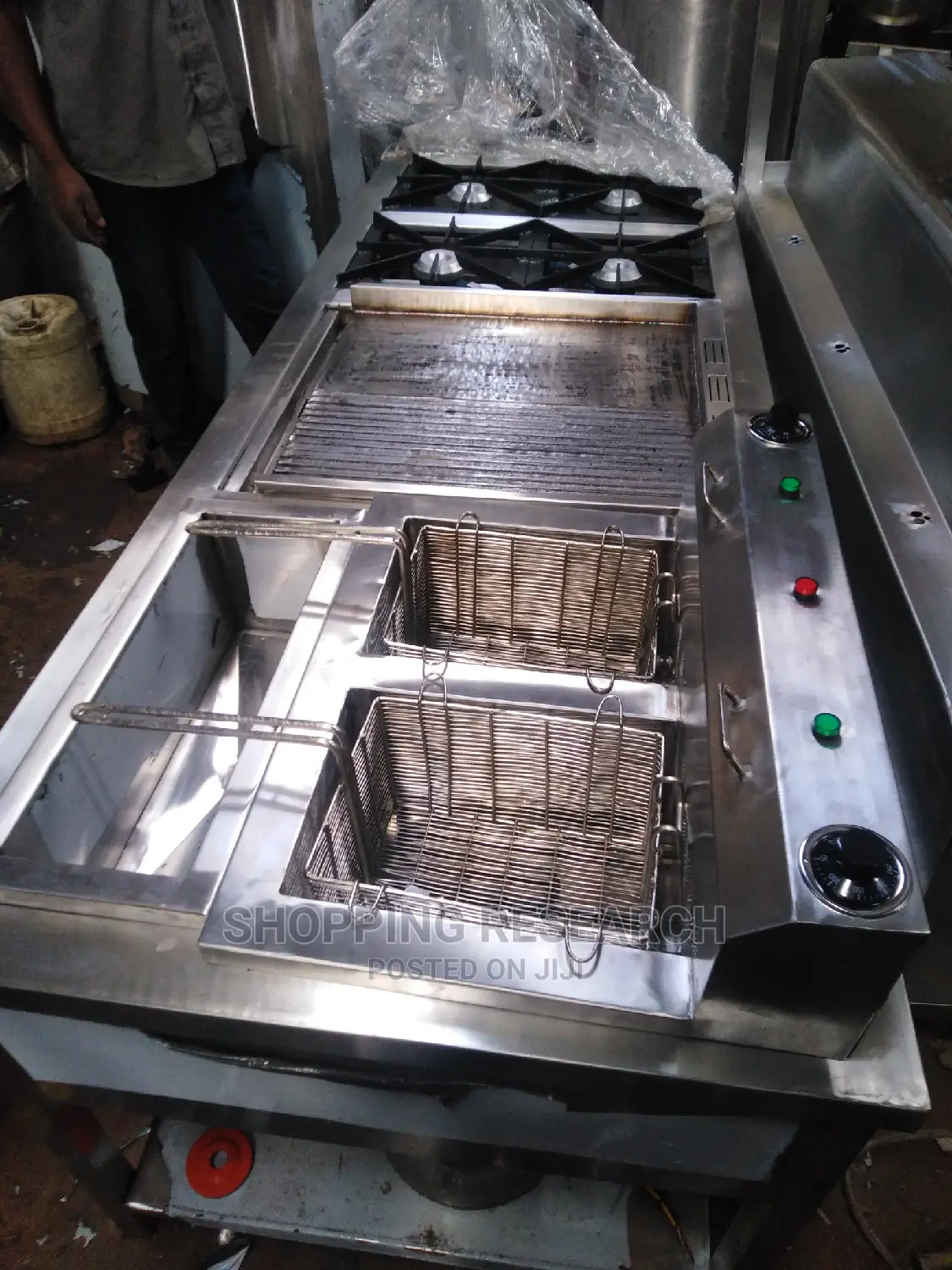 Stainless Multi-Purpose Cooker-Fryer, Griddle, Burners Etc
