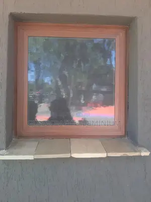 Wood Finish Aluminium Casement