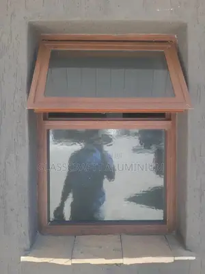 Wood Finish Aluminium Casement