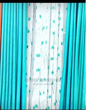 Turquoise Elegant House Curtain
