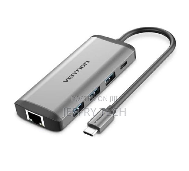 Vention Type C to Multifunctional 8 in 1 Docking Station