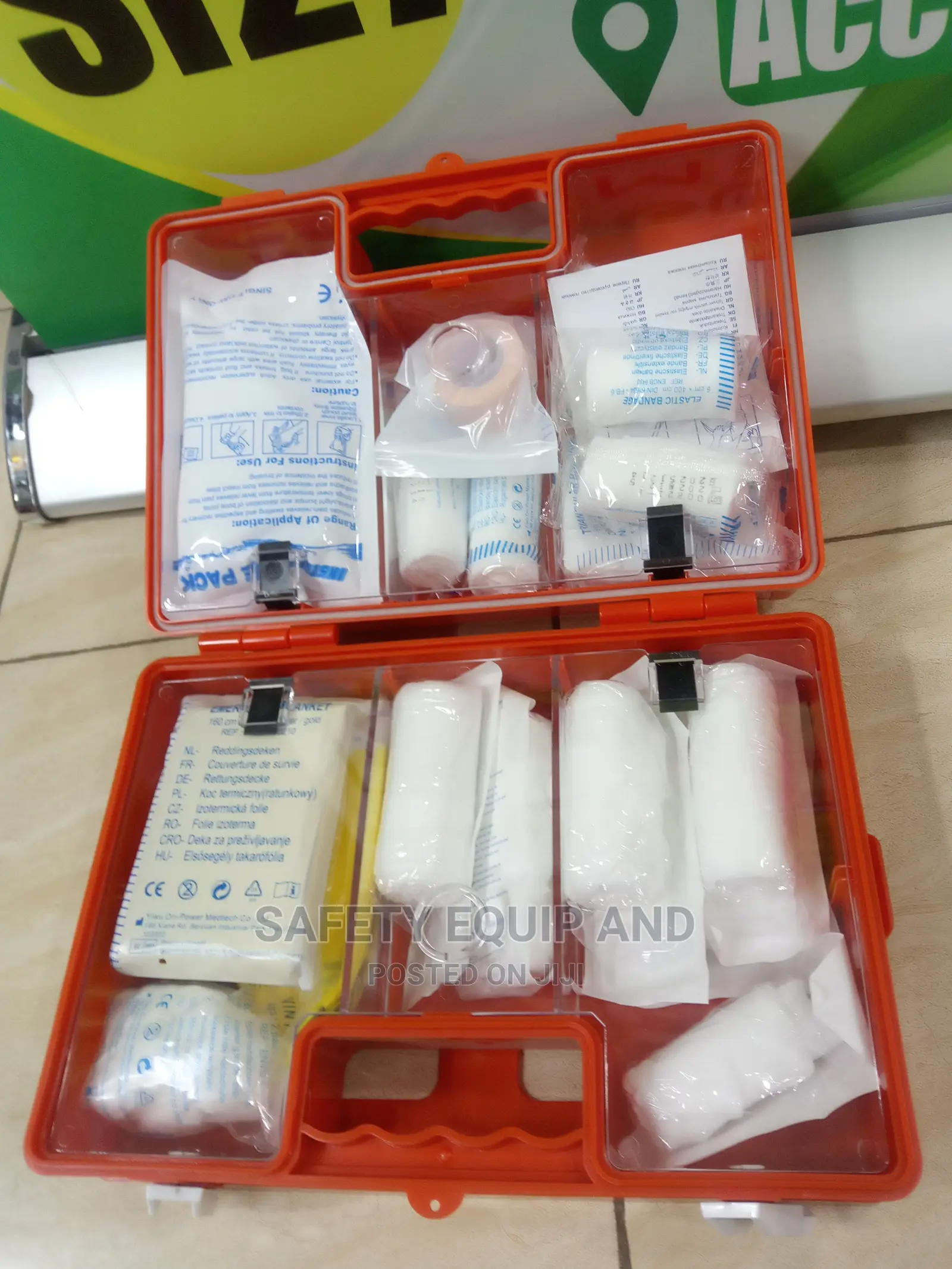 Orange Medium Safety Aid Box