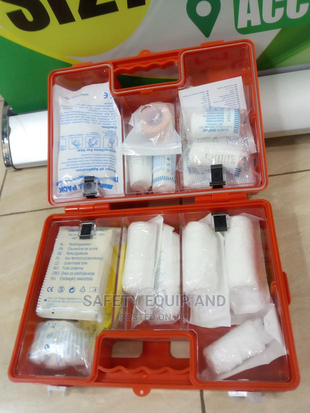 Orange Medium Safety Aid Box - main view