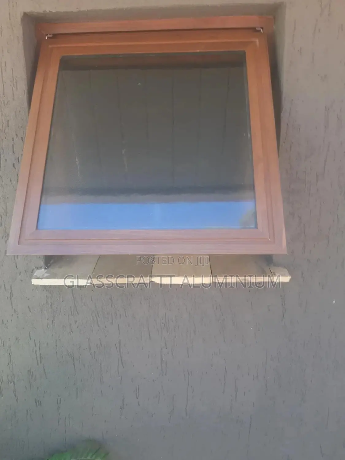 Wood Finish Aluminium Casement