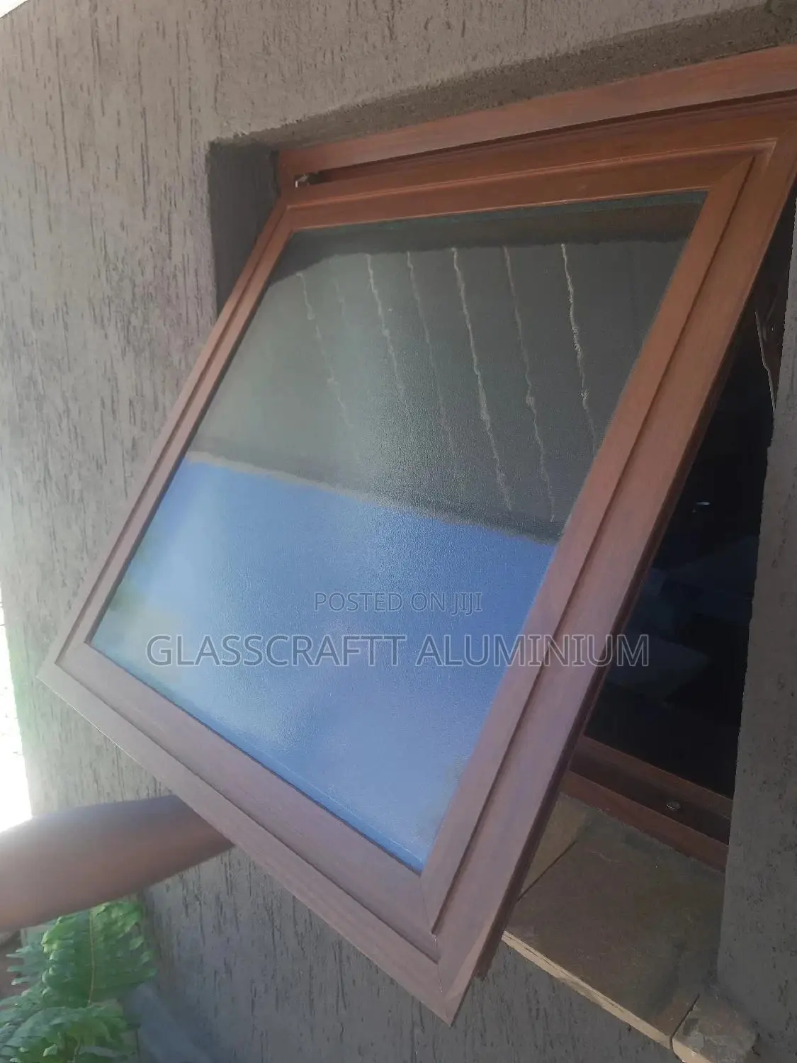 Wood Finish Aluminium Casement