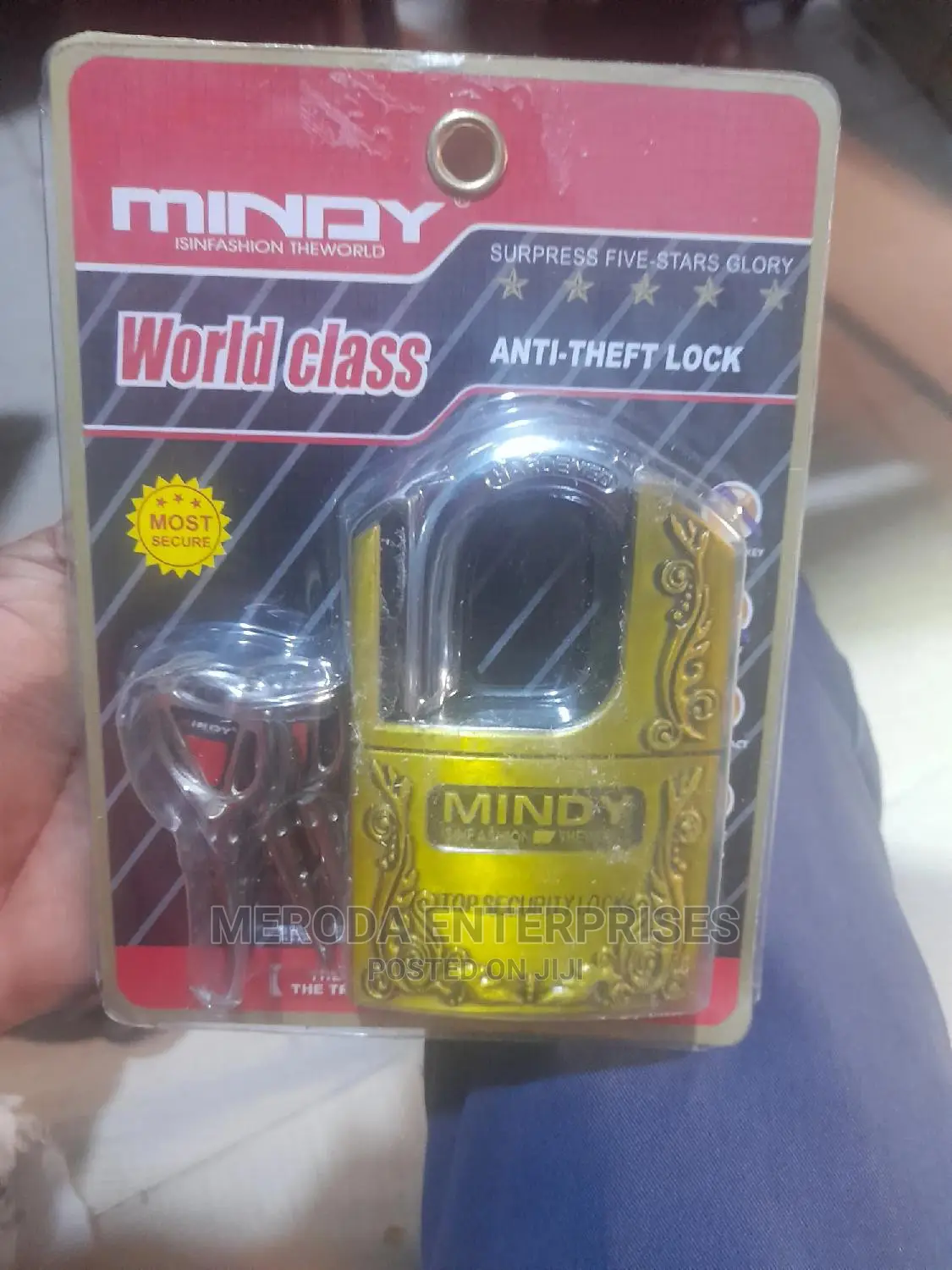 Original Mindy Ant-Theft Padlock Big Size