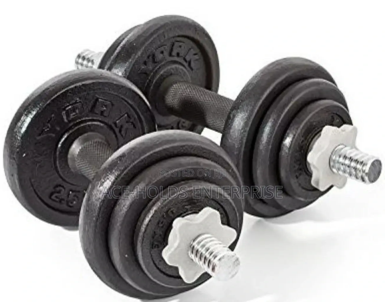 Brand New Black 20 Kgs Dumbbells