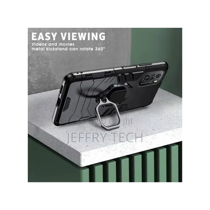 Metal Ring Cover for Xiaomi Redmi Note 10s - Black