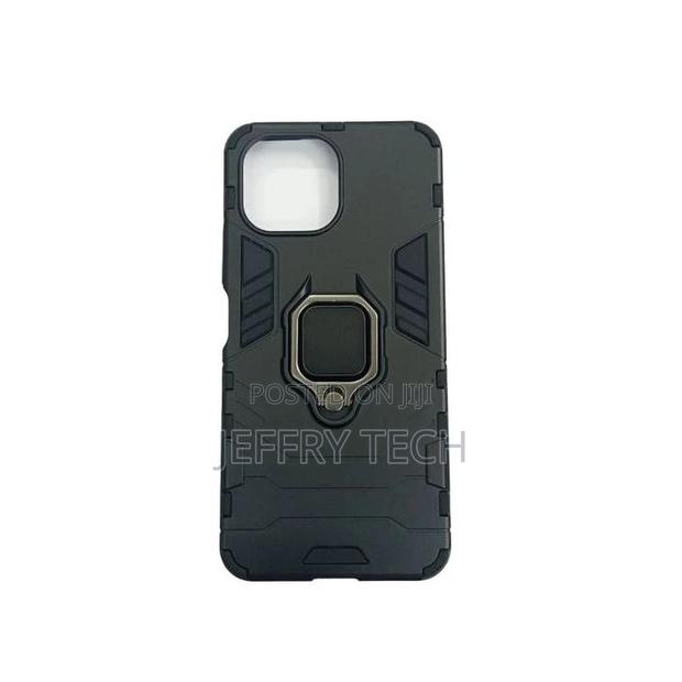 Phone Case With Finger Holder for Xiaomi Mi 11 Lite - BLACK - main view
