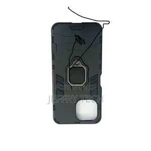 Phone Case With Finger Holder for Xiaomi Mi 11 Lite - BLACK