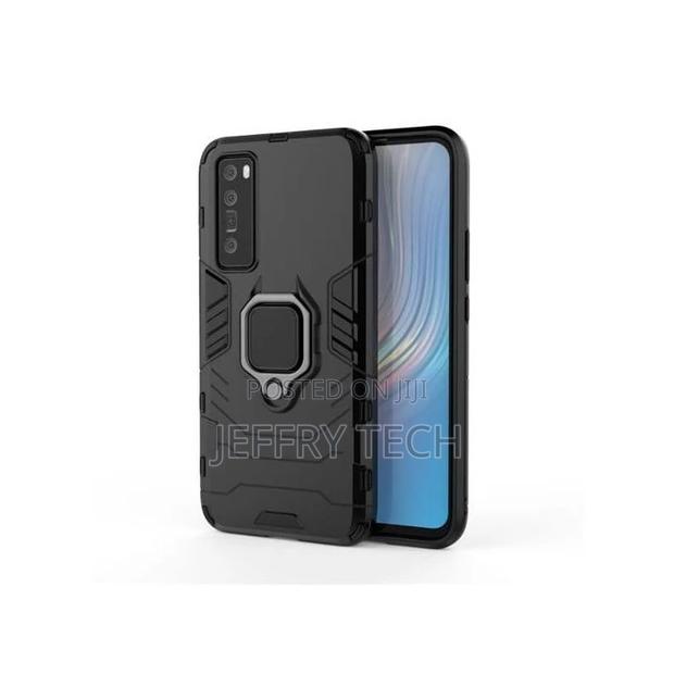 Back Cover With Finger Holder for Huawei Nova 7 - BLACK