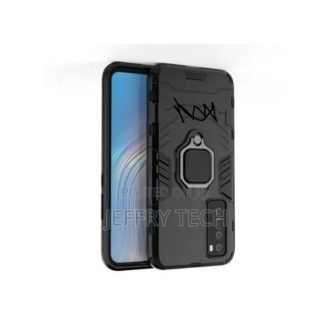 Back Cover With Finger Holder for Huawei Nova 7 - BLACK
