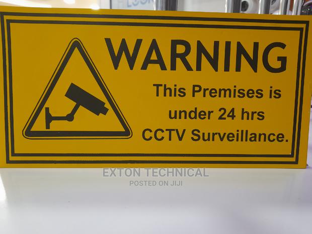 Warning Sign Cctv Surveillance