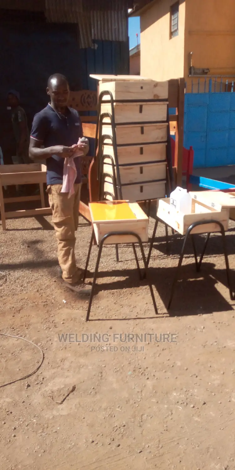 School Lockers and Chairs