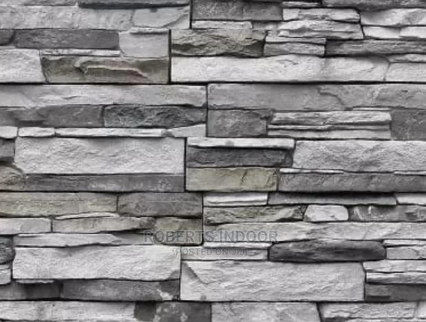 Brick Grey Elegant Wallpaper