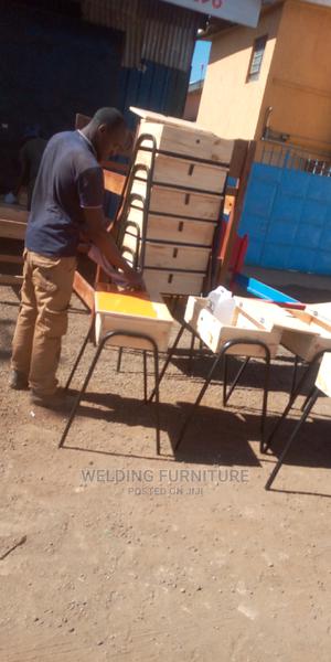 School Locker and Chairs - main view