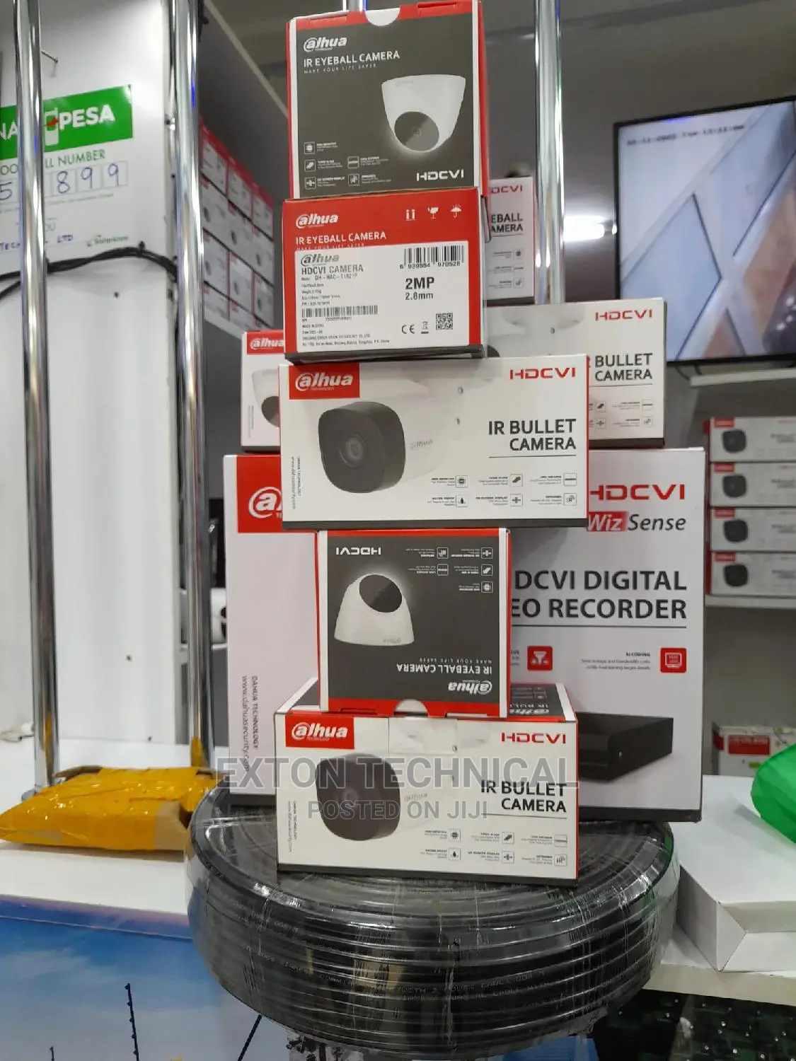 5 Cctv Dahua Camera Complete Kit