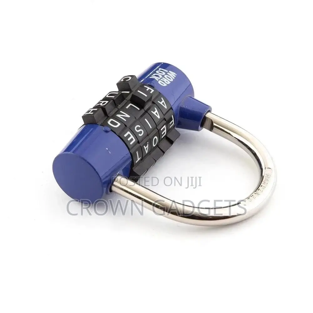 5 Letter Word Padlock Combination Security Resettable Lock