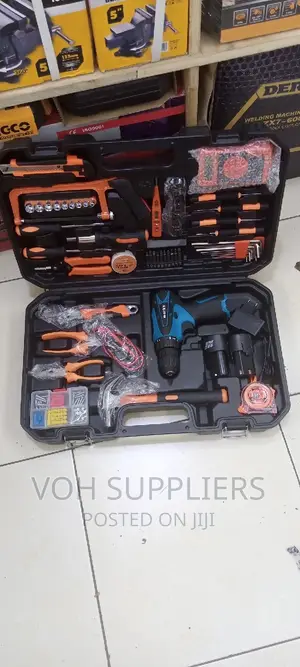 Brand New Toolkit With a Drill and Multimeter