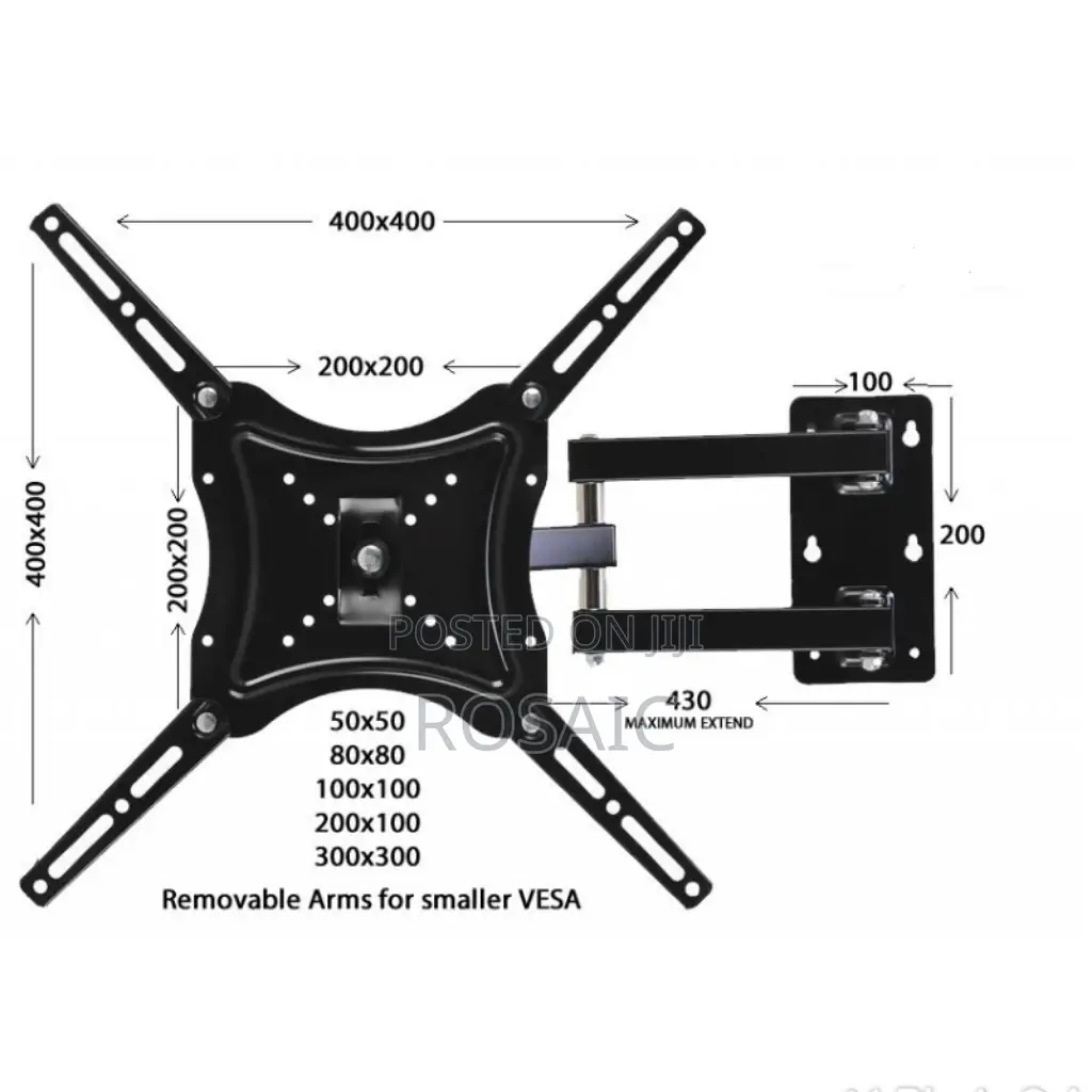 Adjustable/ Rotatable Swivel Wall Mount