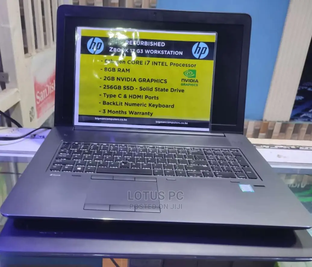 Laptop HP ZBook 17 G3 8GB Intel Core I7 SSD 256GB