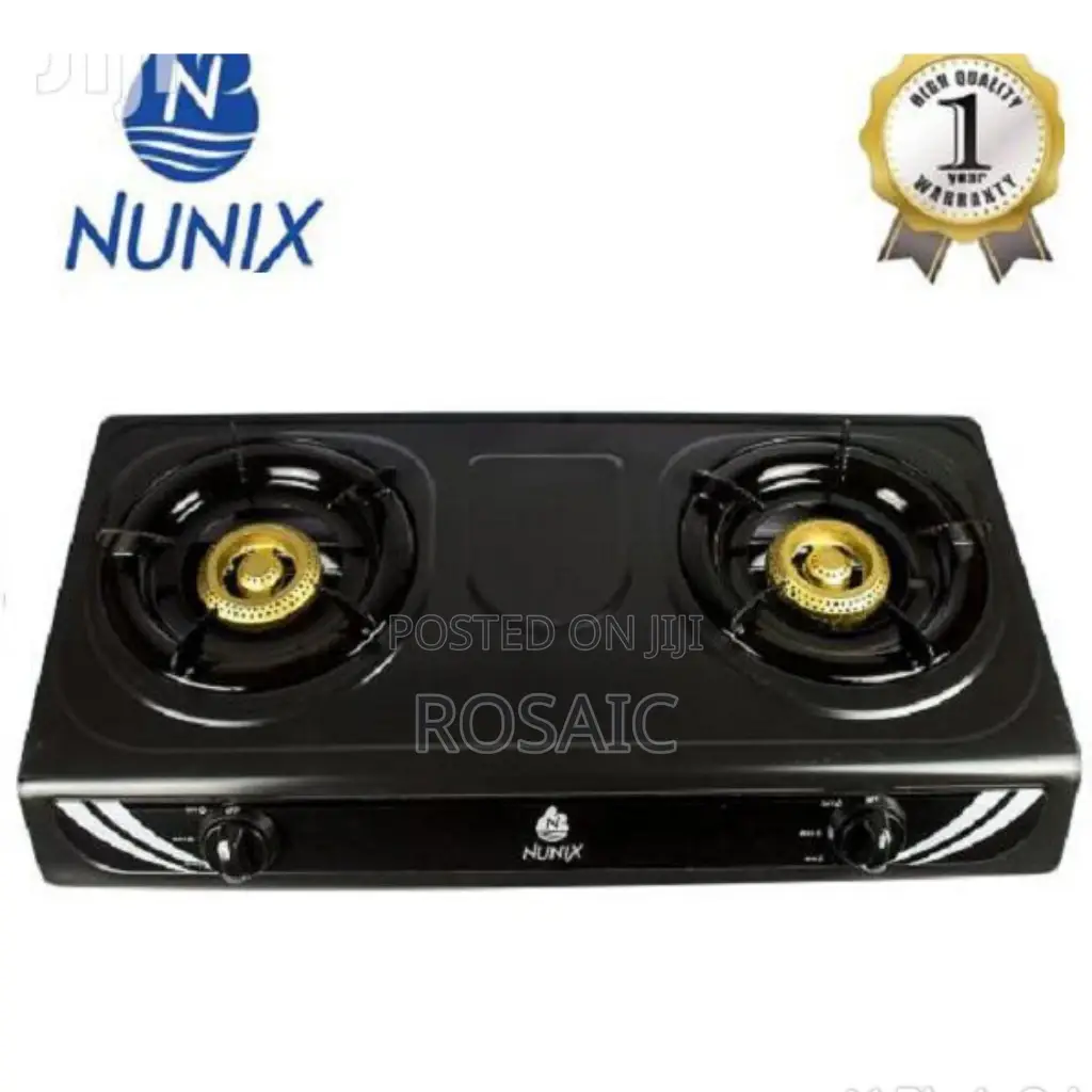 2 Burner Black + 1 Year Warranty