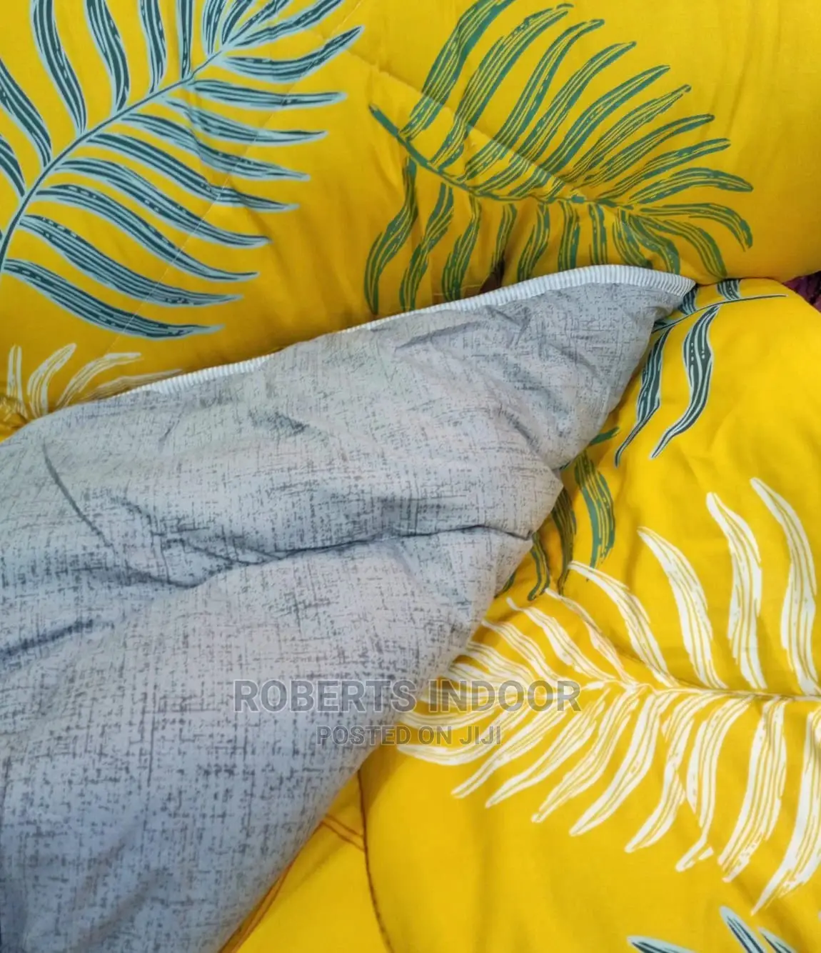 Yellow Feathered Duvet