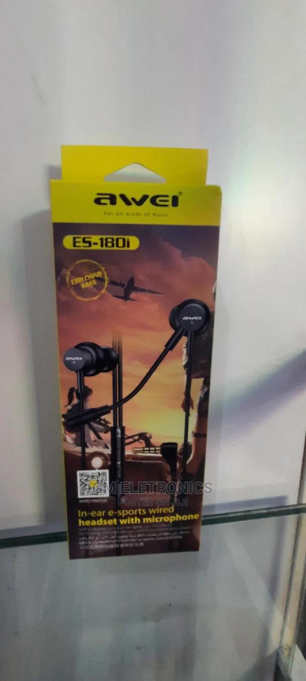 AWEI Es-180i Wired Earphones Headset With Microphone
