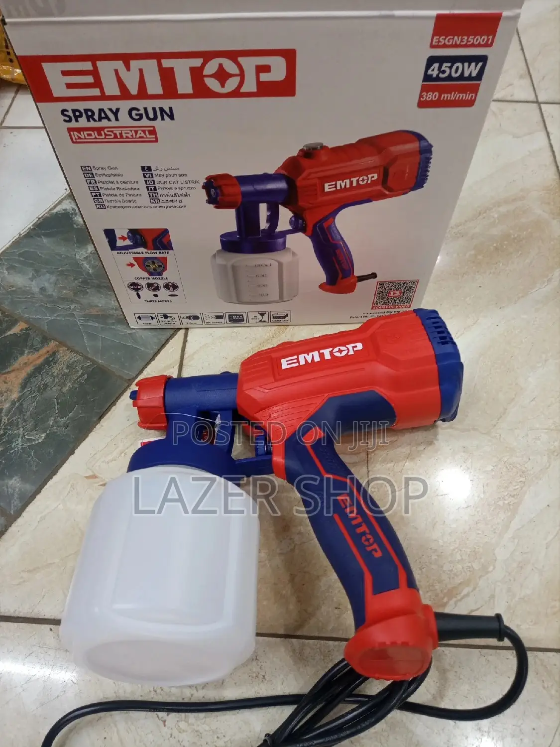 Emtop Spray Gun, Corded