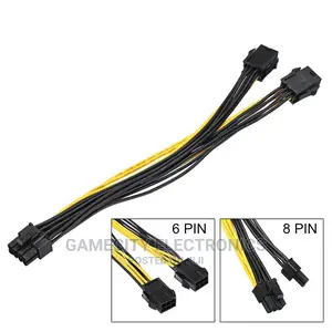 6pin Female to 8 Pin Male Power Adapter Available