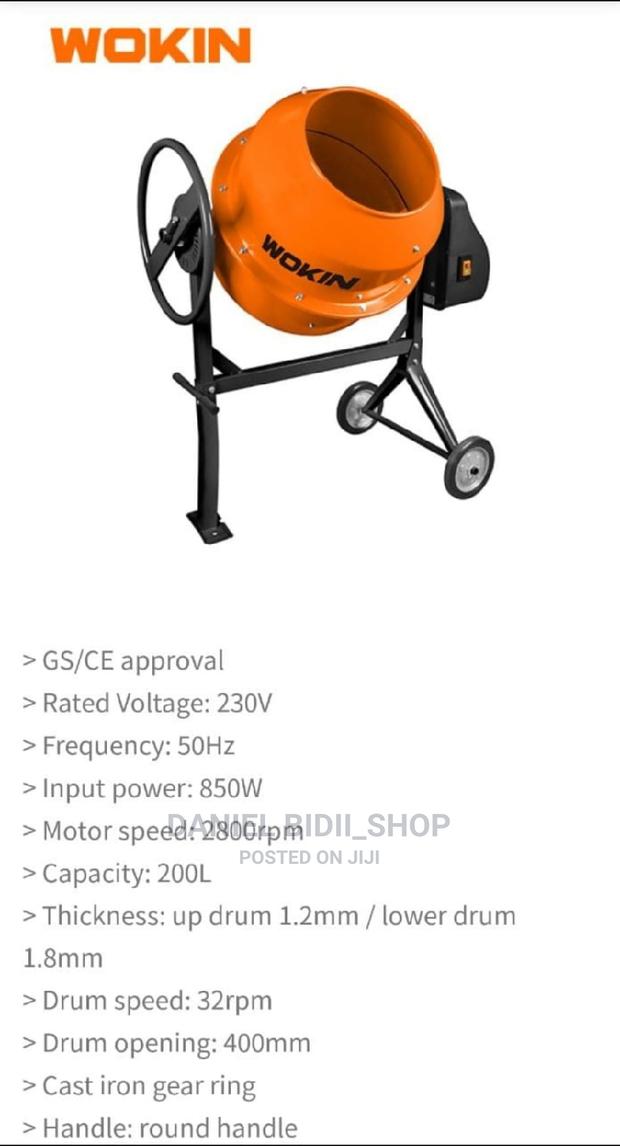 Electric Concrete Mixer 200ltrs - main view