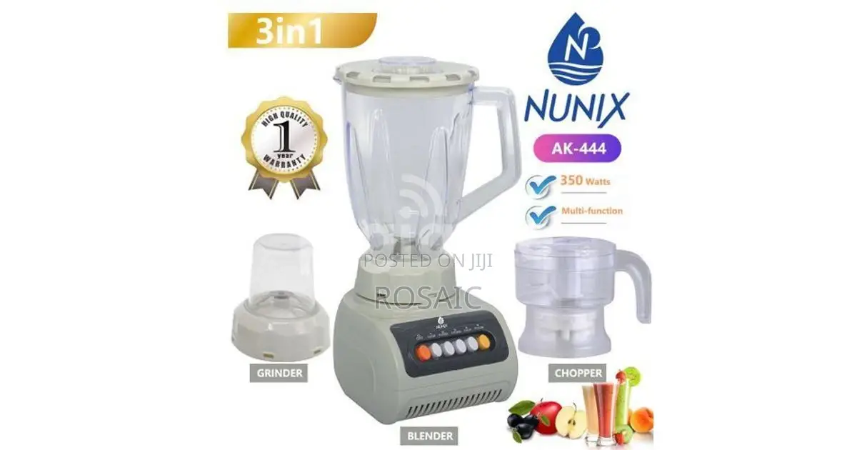 Blender 3 in 1 350 Watts AK-444